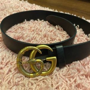 Gucci Double G Snake Belt